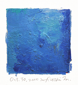 Hiroshi Matsumoto 9x9 abstract painting