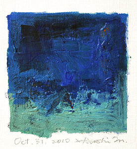 Hiroshi Matsumoto 9x9 abstract painting