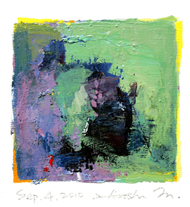 Hiroshi Matsumoto 9x9 abstract painting
