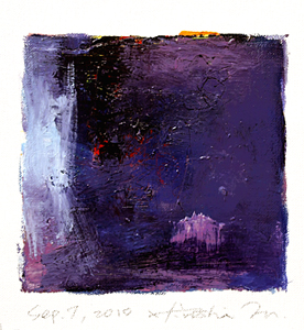 Hiroshi Matsumoto 9x9 abstract painting
