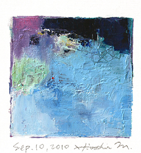 Hiroshi Matsumoto 9x9 abstract painting