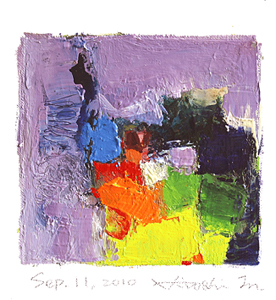 Hiroshi Matsumoto 9x9 abstract painting