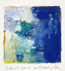 Hiroshi Matsumoto 9x9 abstract painting