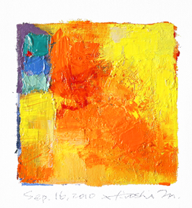 Hiroshi Matsumoto 9x9 abstract painting