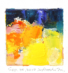 Hiroshi Matsumoto 9x9 abstract painting
