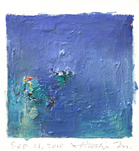Hiroshi Matsumoto 9x9 abstract painting