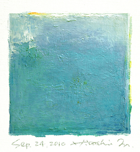 Hiroshi Matsumoto 9x9 abstract painting