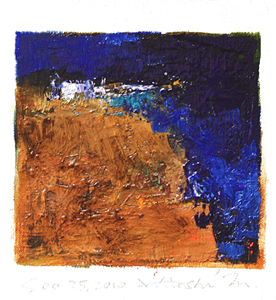 Hiroshi Matsumoto 9x9 abstract painting