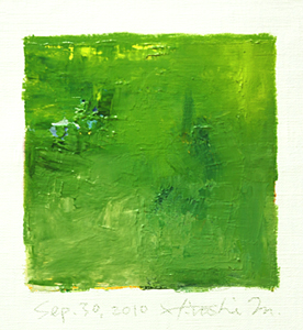 Hiroshi Matsumoto 9x9 abstract painting